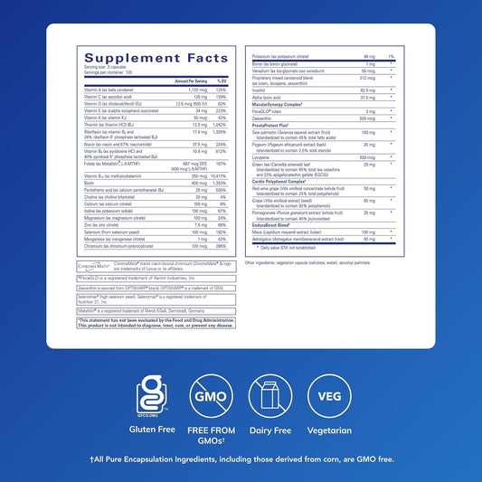Men'S Nutrients - Multivitamin Mineral Supplement to Support Energy, Endurance & Stamina in Men over 40* - Vitamin D & Vitamin C - Gluten-Free & Non-Gmo - 360 Capsules