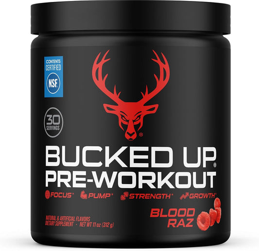 Pre Workout 6 Grams Citrulline, 2 Grams Beta Alanine, and 3 Other Registered Trademarked Ingredients (Red Raz)