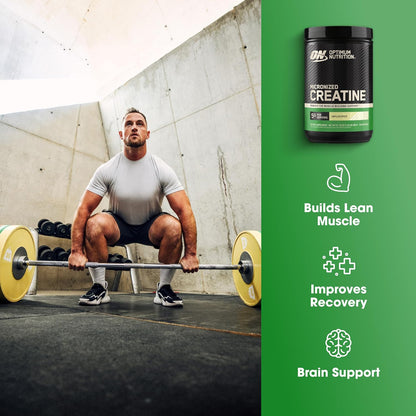 Creatine, Micronized Creatine Monohydrate Powder, Supports Strength & Recovery, Banned Substance Tested, Unflavored, 5 G per Serving, 120 Servings | 5G Micronized Creatine Monohydrate Powder per Serving, Supports Muscle Strength & Power, Easy Mixing, Banned Substance Tested