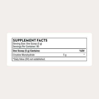 Creatine - Micronized Creatine Monohydrate Powder - Support for Muscles & Cognitive Function* - for Women & Men - Unflavored - NSF Certified for Sport - 5 G per Serving - 90 Servings