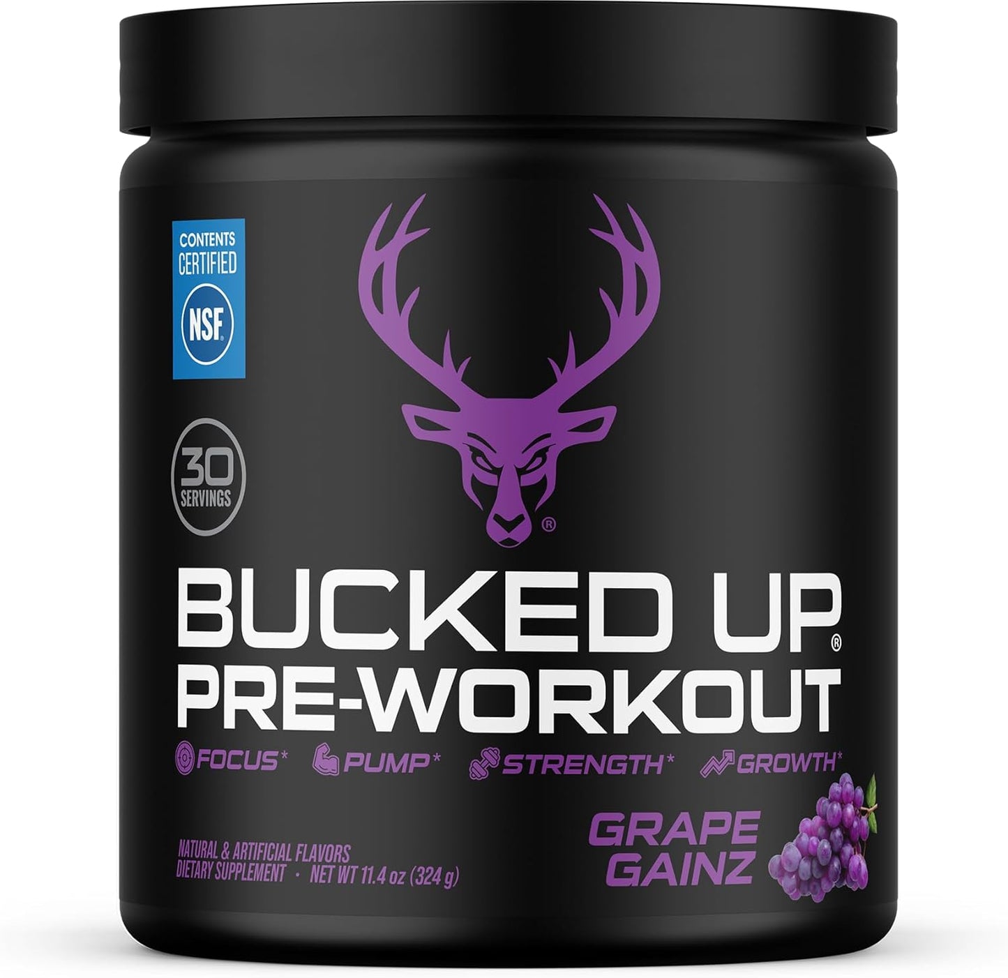 Pre Workout 6 Grams Citrulline, 2 Grams Beta Alanine, and 3 Other Registered Trademarked Ingredients (Grape)