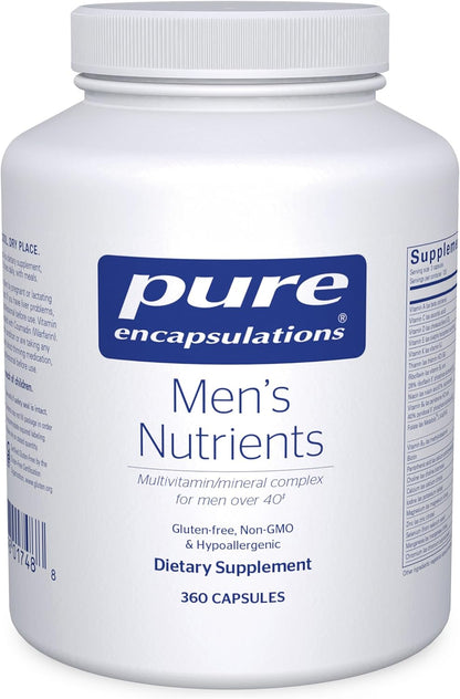 Men'S Nutrients - Multivitamin Mineral Supplement to Support Energy, Endurance & Stamina in Men over 40* - Vitamin D & Vitamin C - Gluten-Free & Non-Gmo - 360 Capsules