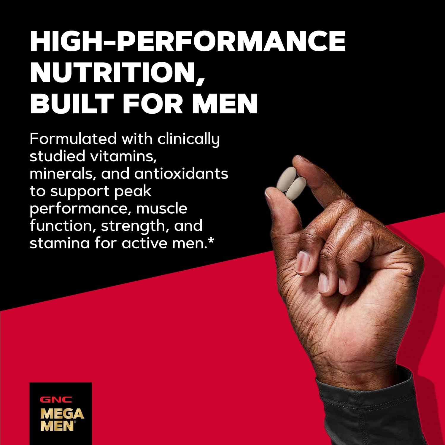 GNC Mega Men Sport Multivitamin for Men | Performance, Muscle Function, and General Health | 180 Count