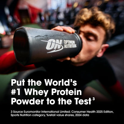 Gold Standard Whey Protein, Double Rich Chocolate, 2 LB | 24G of 100% Whey Protein Powder per Serving, with Bcaas, Gluten Free, Banned Substance Tested, Easy Mixing, Muscle Support