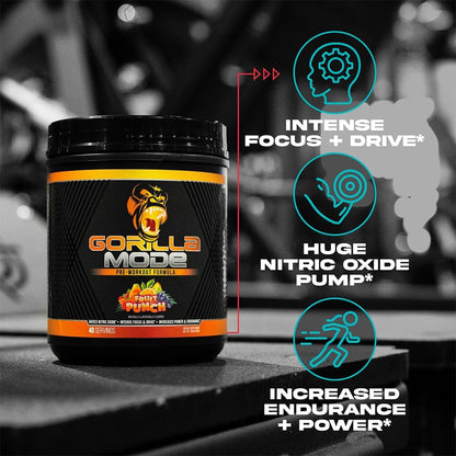 Pre Workout - Massive Pumps Laser Focus Energy Power - L-Citrulline, Creatine, L-Tyrosine, Betaine, Hydroprime, Alpha-Gpc, 400Mg Caffeine, Huperzine a 808G (White Gummy Bear)