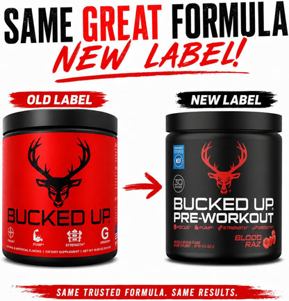 Pre Workout 6 Grams Citrulline, 2 Grams Beta Alanine, and 3 Other Registered Trademarked Ingredients (Red Raz)