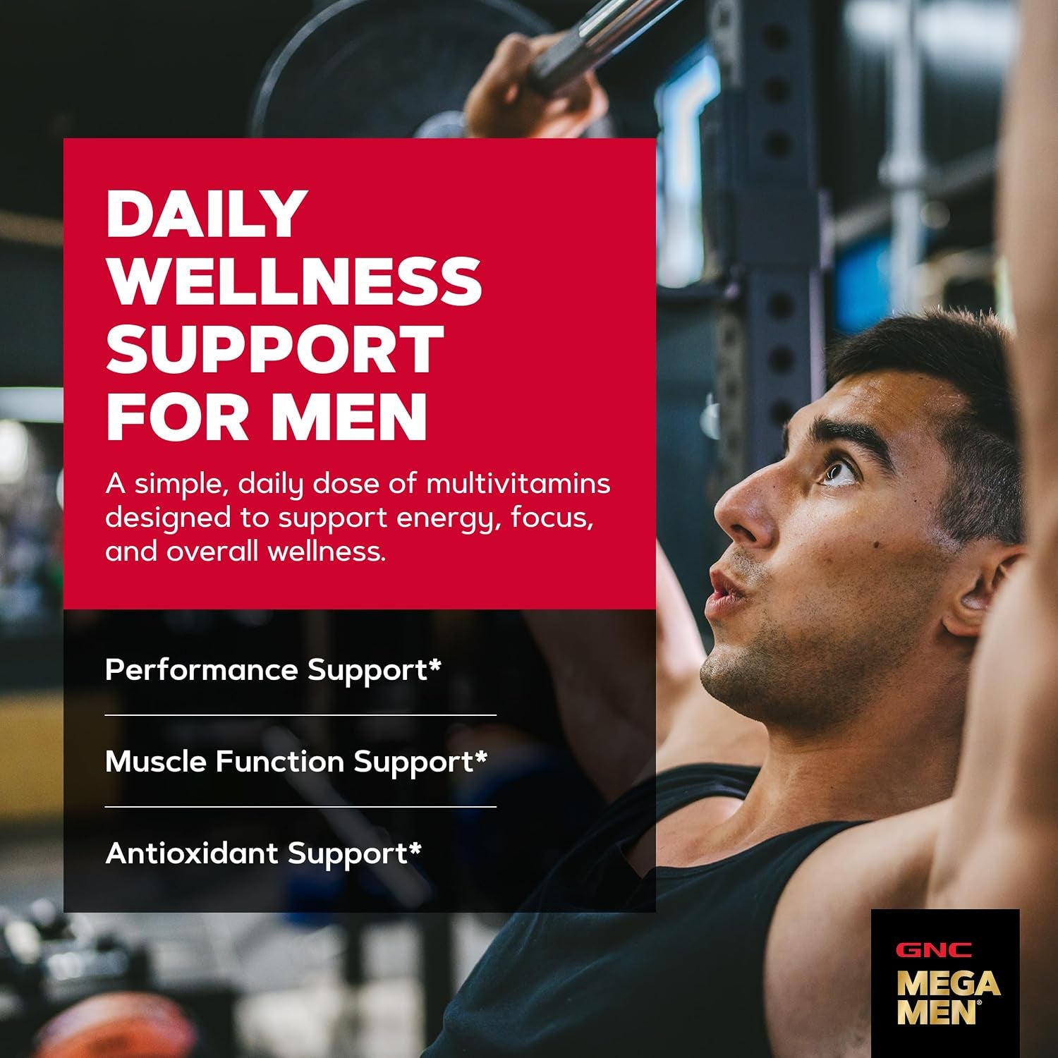 GNC Mega Men Sport Multivitamin for Men | Performance, Muscle Function, and General Health | 180 Count