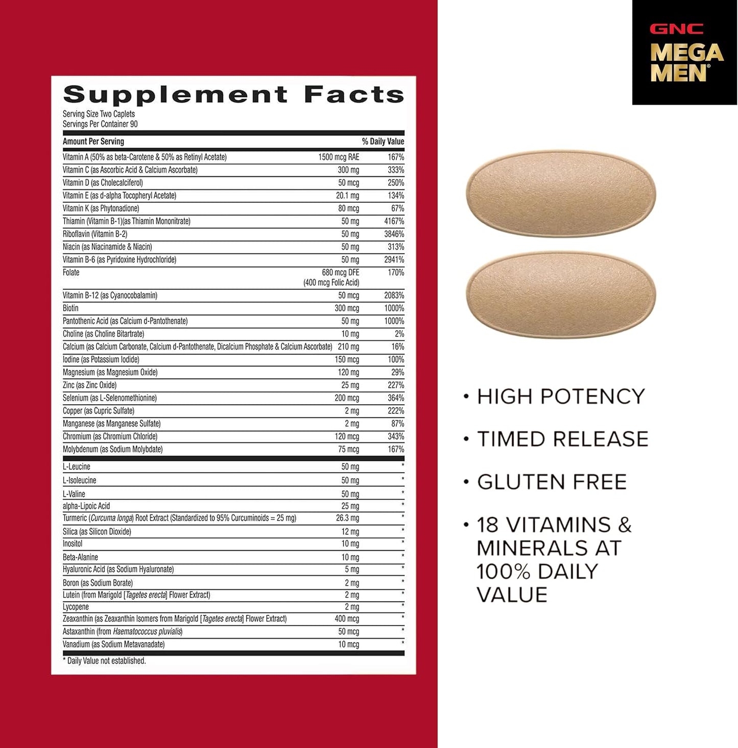 GNC Mega Men Sport Multivitamin for Men | Performance, Muscle Function, and General Health | 180 Count