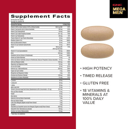 GNC Mega Men Sport Multivitamin for Men | Performance, Muscle Function, and General Health | 180 Count
