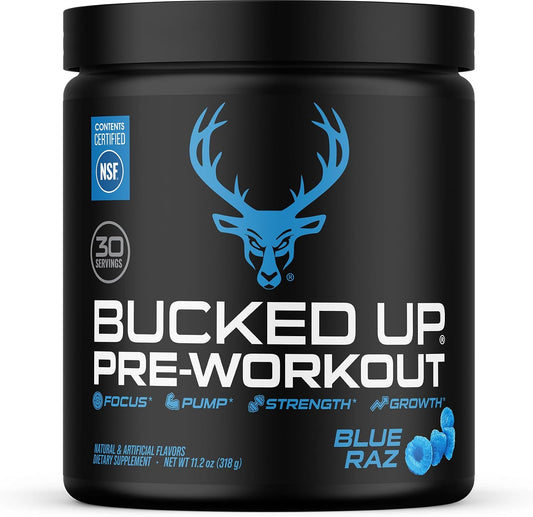 Pre Workout 6 Grams Citrulline, 2 Grams Beta Alanine, and 3 Other Registered Trademarked Ingredients (Blue Raz)
