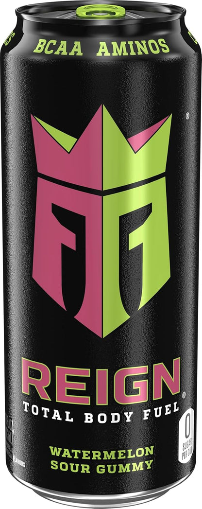 Total Body Fuel, Watermelon Sour Gummy, Fitness & Performance Drink, 16 Fl Oz (Pack of 12)