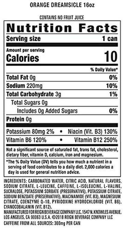 Total Body Fuel, Orange Dreamsicle, Fitness & Performance Drink, 16 Fl Oz (Pack of 12)