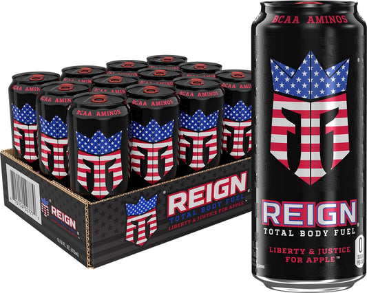 Total Body Fuel, Liberty & Justice for Apple, 12 Pack (16 Fl Oz) | Fitness & Performance Drink, 12 Pack (16 Fl Oz)