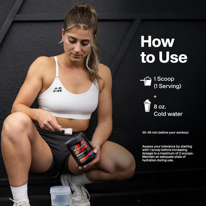 Pre-Workout Powder, Vapor X5 - Blue Razz Freeze, 266G | Sports Nutrition Muscle Building Supplements for Women & Men - Intense Muscle Pump Energy Powder Drink Mix (30 Servings)