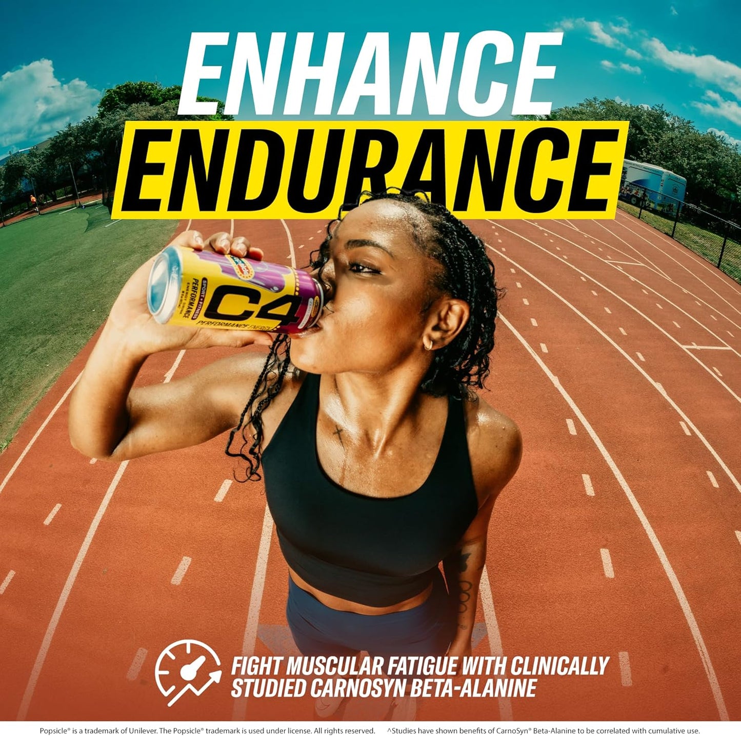 Performance Energy Drink, Grape Popsicle, Zero Sugar Carbonated Preworkout Energy, 200Mg Caffeine with Beta Alanine, 16 Fl Oz (12 Pack) | Carbonated